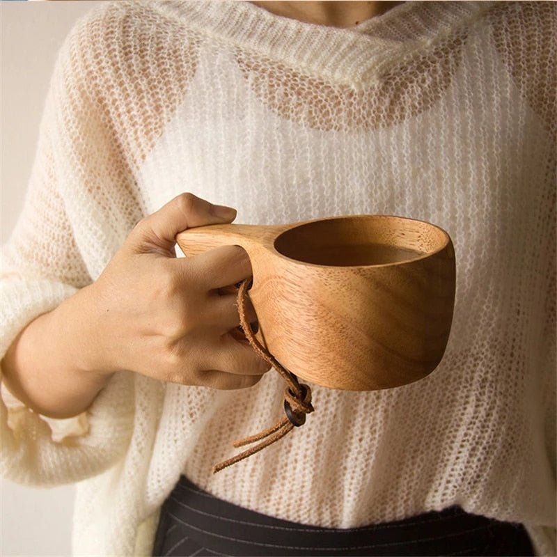 Wooden Finger Mugs