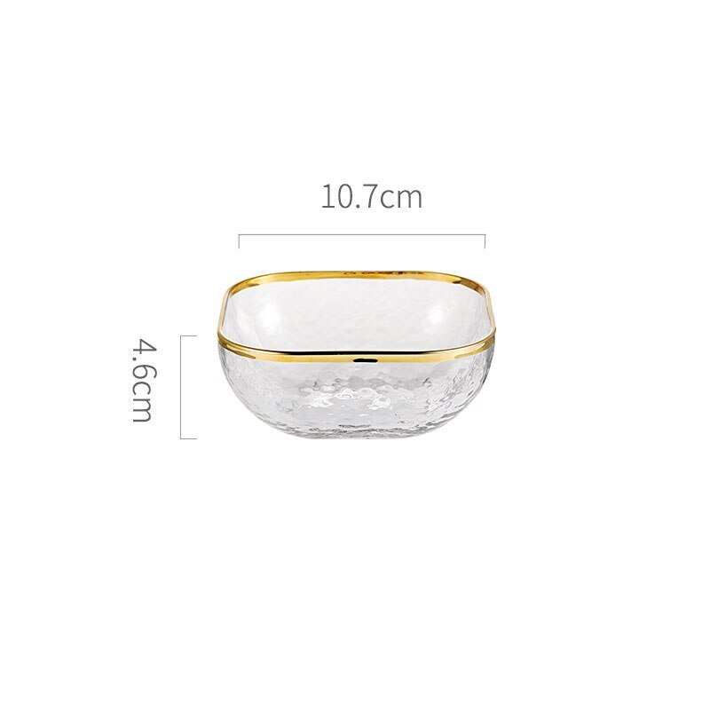 Square Glass Salad Bowl