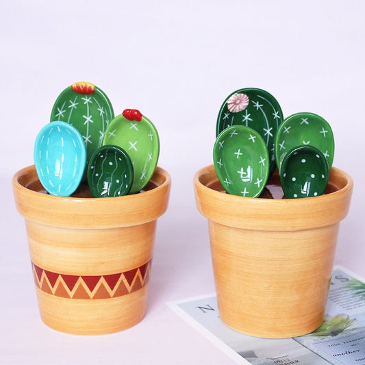 Cactus Ceramic Measuring Set