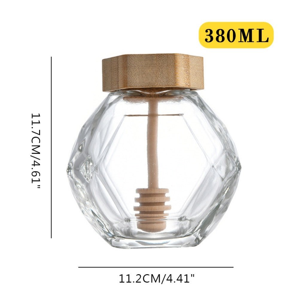 Hexagon Honeycomb Glass Bottle