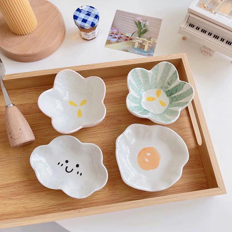 Hand-Painted Cartoon Ceramic Dishes