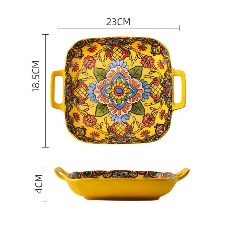 Bohemian Ceramic Tableware - Enchanting Yellow