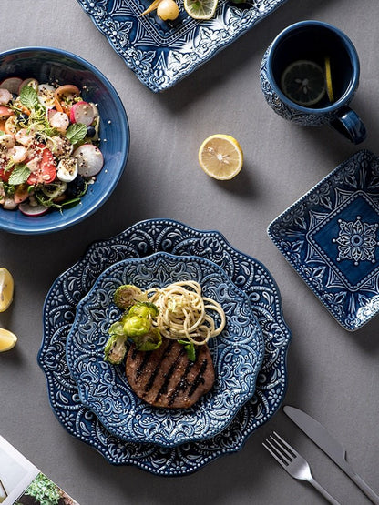 Cerulean Blue Ceramic Tableware