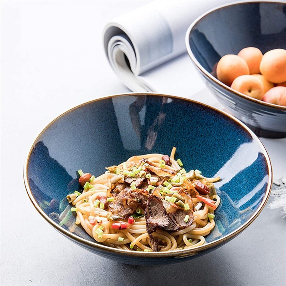 Japanese Ceramic Ramen Bowl Set