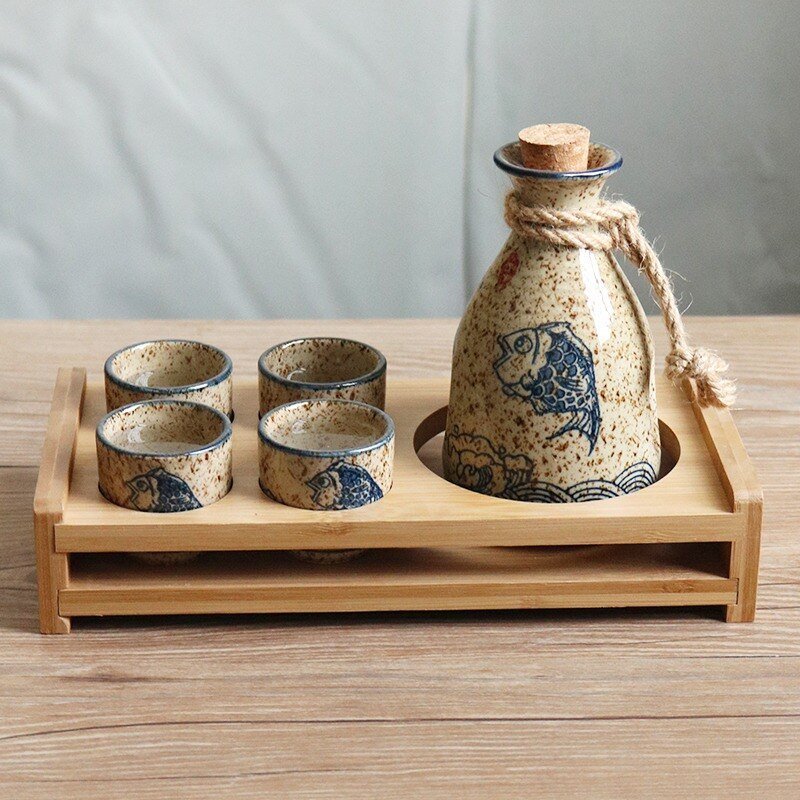 Vintage Japanese Sake Set