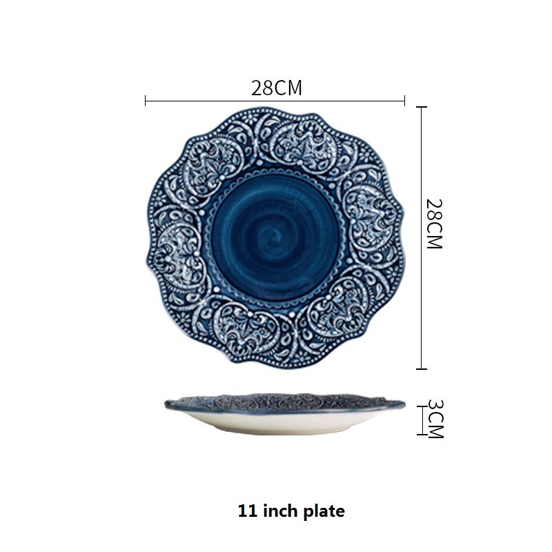 Cerulean Blue Ceramic Tableware