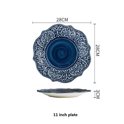 Cerulean Blue Ceramic Tableware