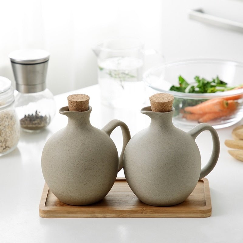 Ceramic Oil and Vinegar Bottle