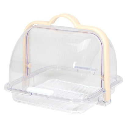 Transparent Bread Box with Wooden Handle