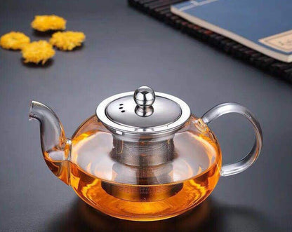 Stove-top Silicon Glass Teapot