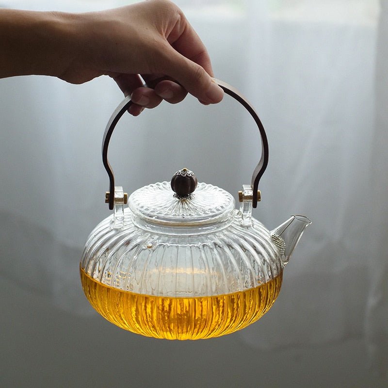 Stove-top Silicon Glass Teapot