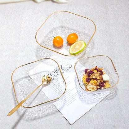 Square Glass Salad Bowl