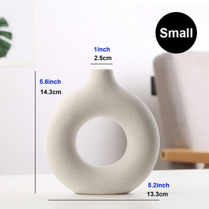 Ceramic Donut Desk Vase