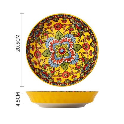 Bohemian Ceramic Tableware - Enchanting Yellow