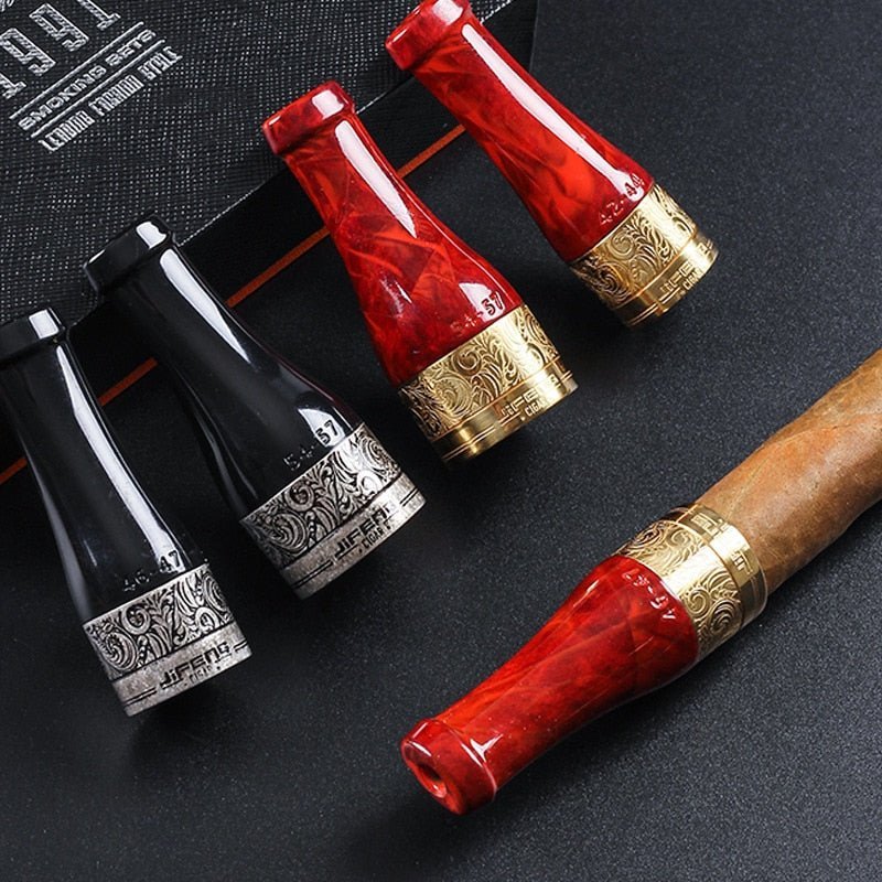 4 Piece Copper Cigar Holder Gift Set