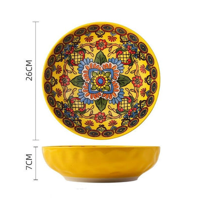 Bohemian Ceramic Tableware - Enchanting Yellow