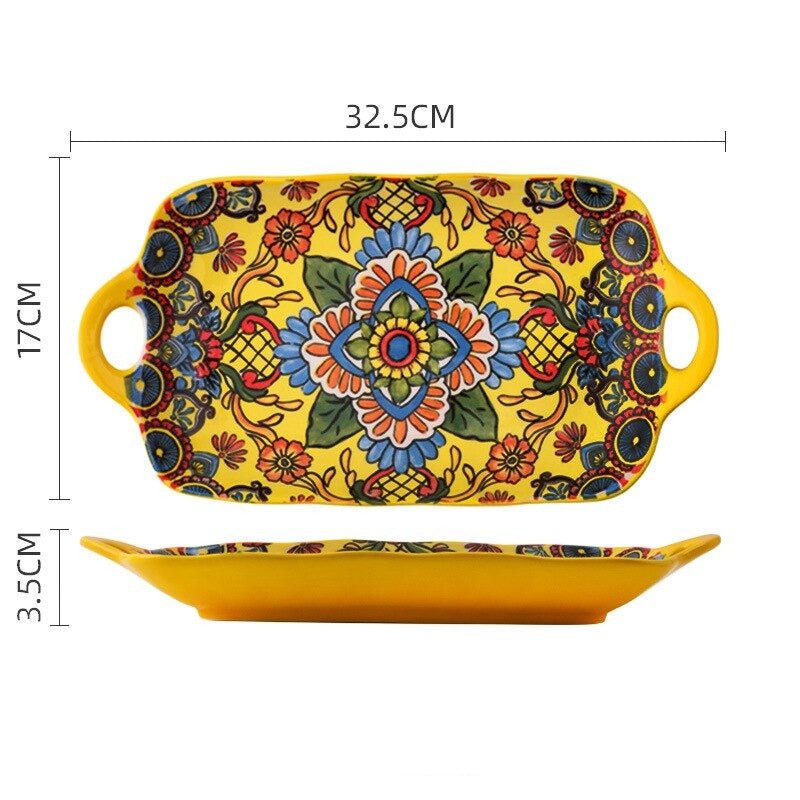 Bohemian Ceramic Tableware - Enchanting Yellow