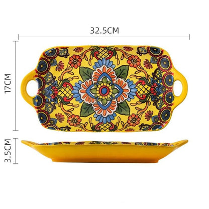 Bohemian Ceramic Tableware - Enchanting Yellow