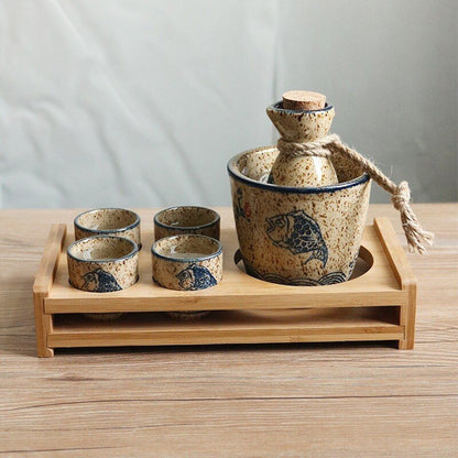 Vintage Japanese Sake Set