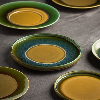 Dual Color Ceramic Vietnamese Plates