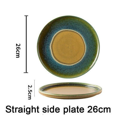 Dual Color Ceramic Vietnamese Plates