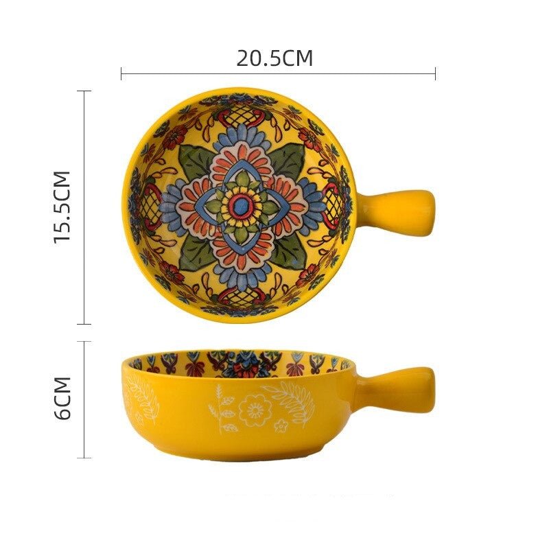 Bohemian Ceramic Tableware - Enchanting Yellow