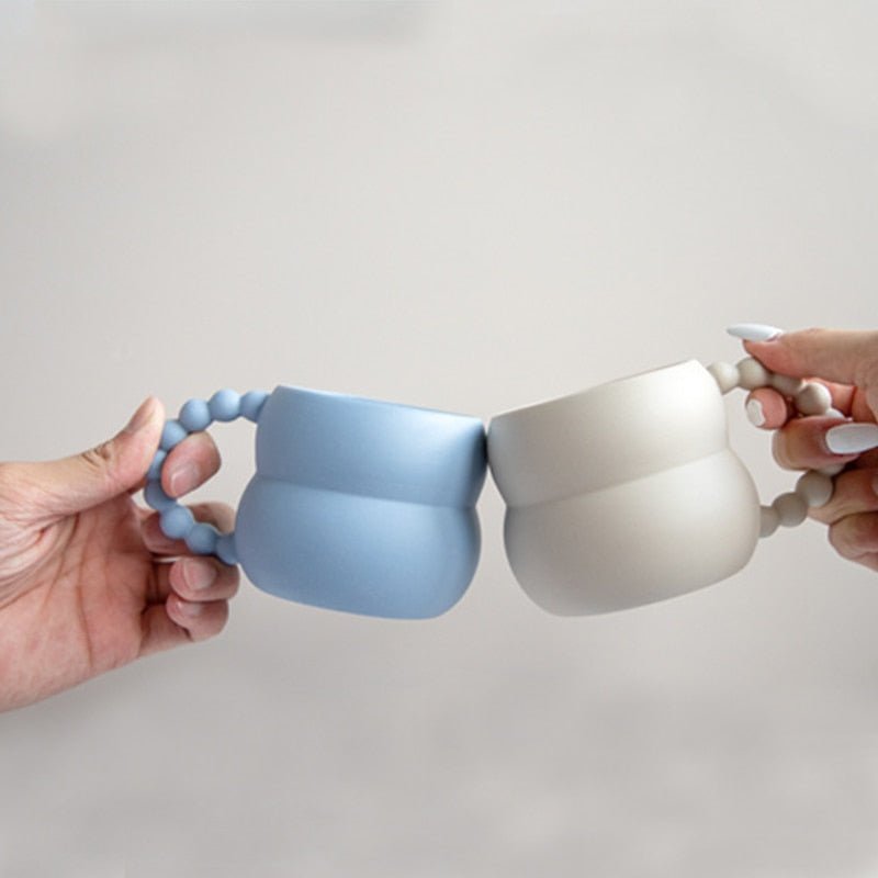 Bubble Handle Ceramic Mug