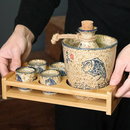 Vintage Japanese Sake Set