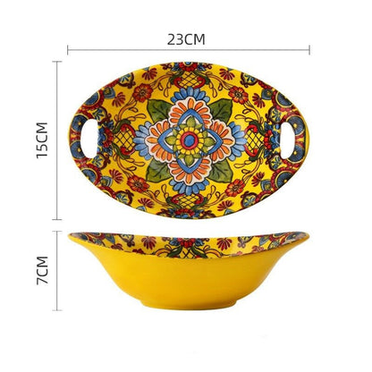 Bohemian Ceramic Tableware - Enchanting Yellow