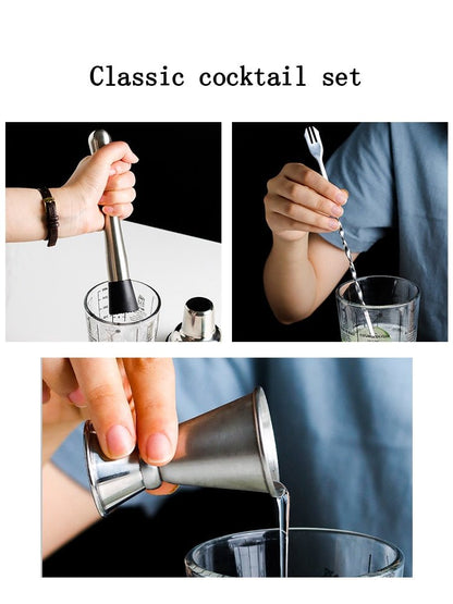 Glass Cocktail Shaker Set