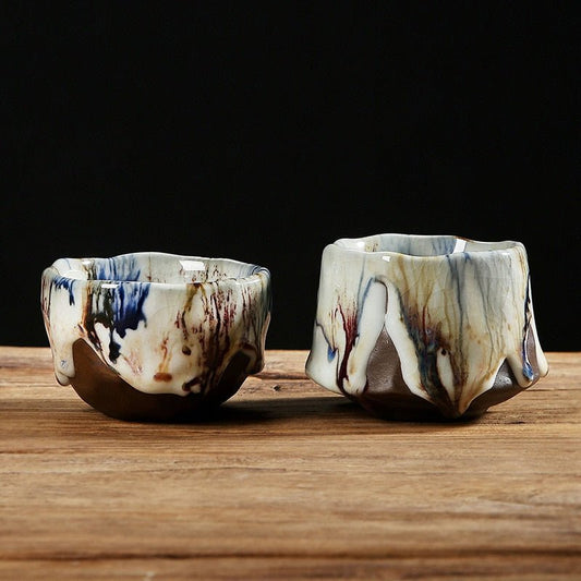 Japanese Ru Kiln Ceramic Espresso Cup