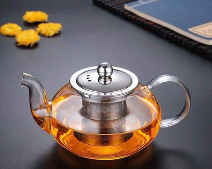 Stove-top Silicon Glass Teapot