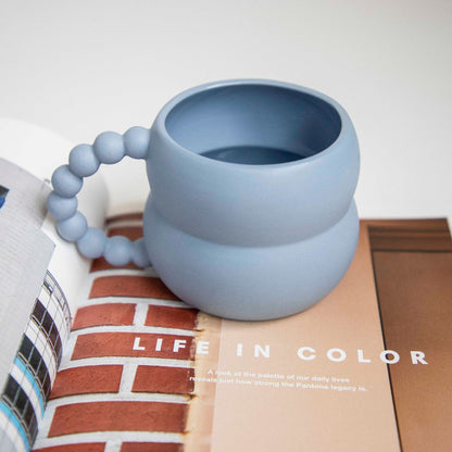 Bubble Handle Ceramic Mug