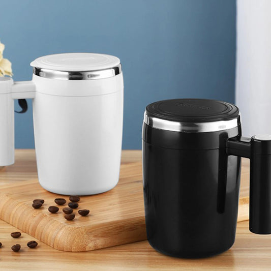 Stainless Steel Magnetic-Stirring Coffee Mug